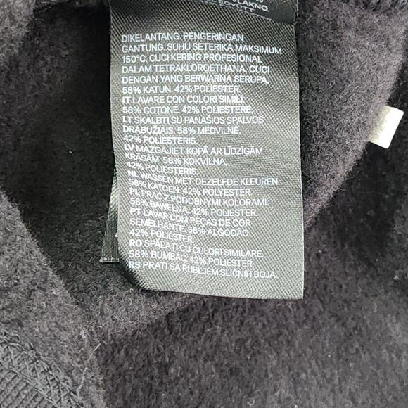 H&M Divided Structured Sweatshirt Dress Size XS Black Crew Neck Stretch Pullover - Picture 7 of 11